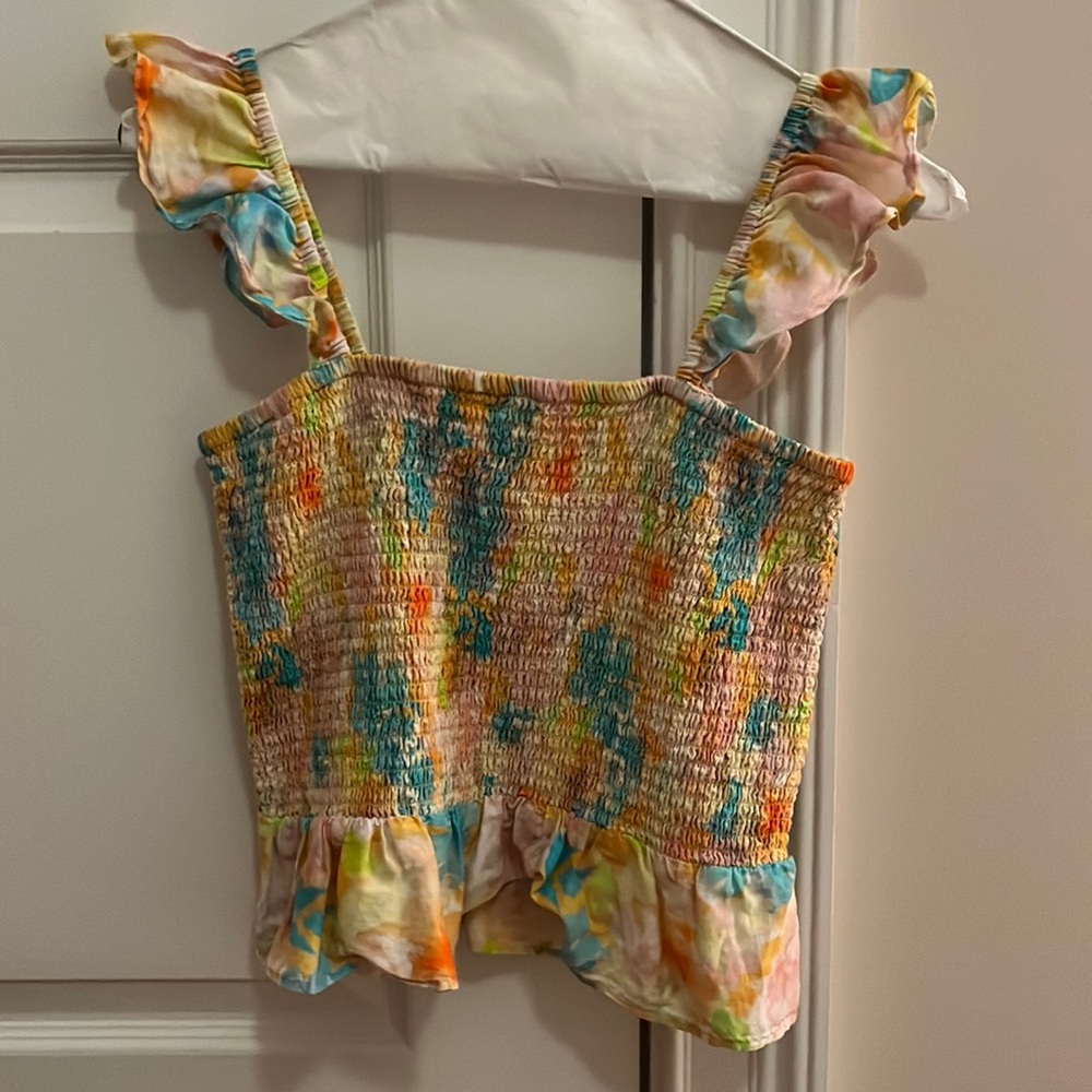 Roller Rabbit Sandrio Dove Top: Size medium